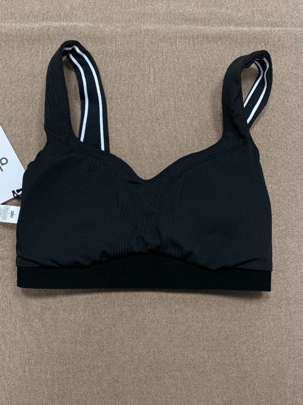 💖ALO Yoga Airbrush Matching Set| Black/White Bra&High-Waist Leggings|Limited - Picture 4 of 12